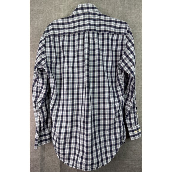 Peter Millar Lightweight Cotton Long Sleeve Button Down Shirt Men's Size M Navy - Picture 2 of 6